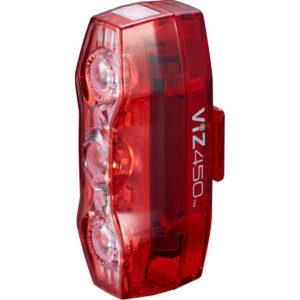 Cateye VIZ 450 Rear Light - One Size Black - Red - Rear Lights