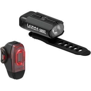 Lezyne Hecto Drive 500XL and KTV Bike Light Pair - One Size Black